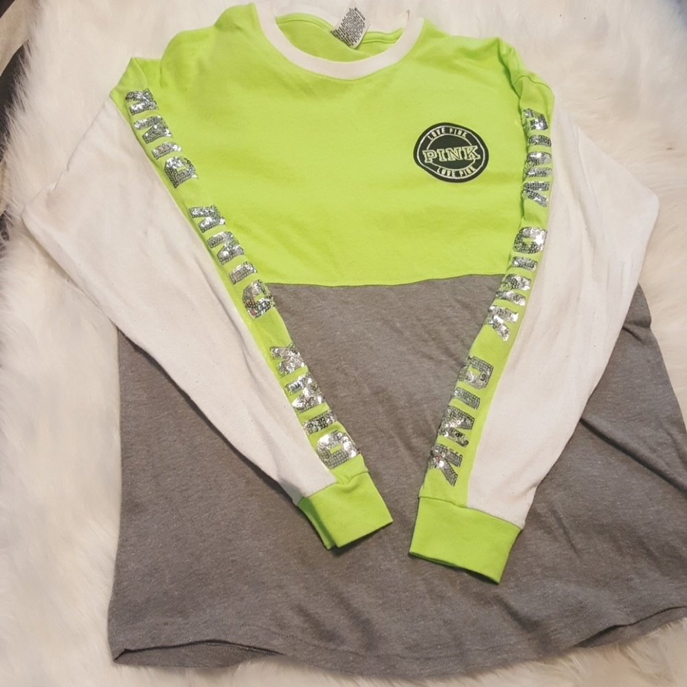 PINK Varsity Crew Shirt
